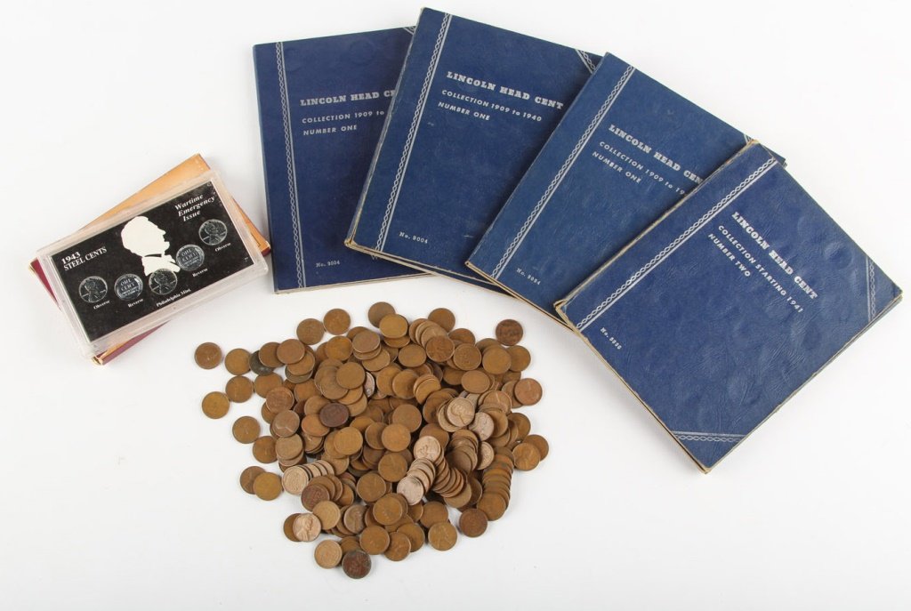 LARGE ESTATE LOT UNSEARCHED WHEAT PENNIES (1 of 9)