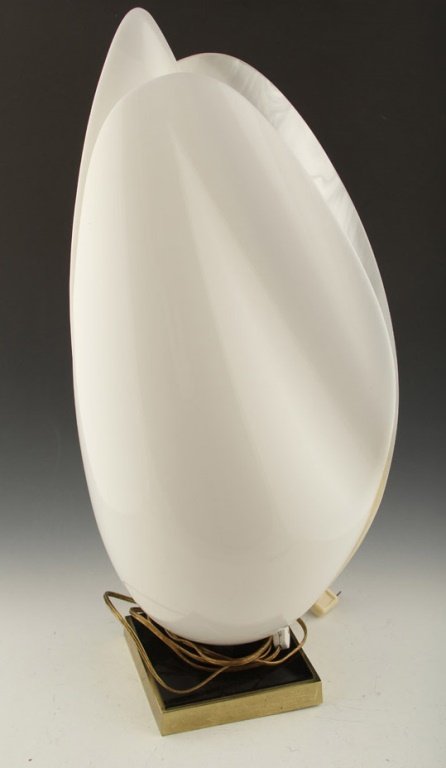 MID CENTURY MODERN ROUCIER LAMP: MID CENTURY MODERN ROUCIER LAMP Size: 25" Condition: Very good, in working order. Shipping / Pickup: Buyer Pick Up, 3rd Party Lot Location: #2 - NE Tallahassee, FL