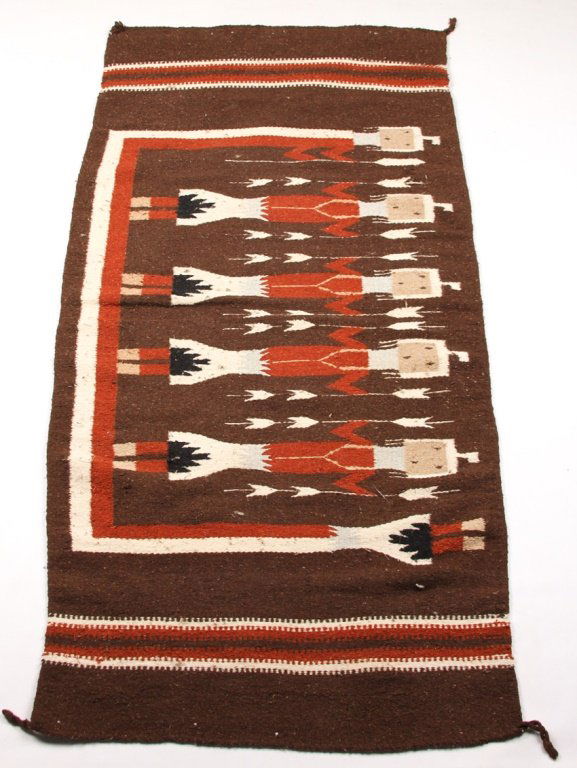 MID 20TH C. NAVAJO YEIBICHAI DESIGN RUG (1 of 5)