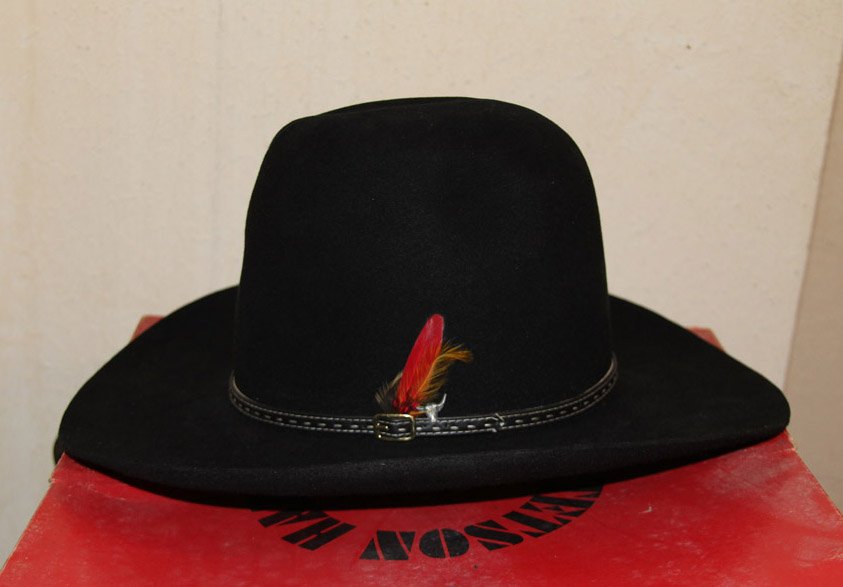 MENS STETSON HAT STEERHEAD W/ BOX (1 of 7)