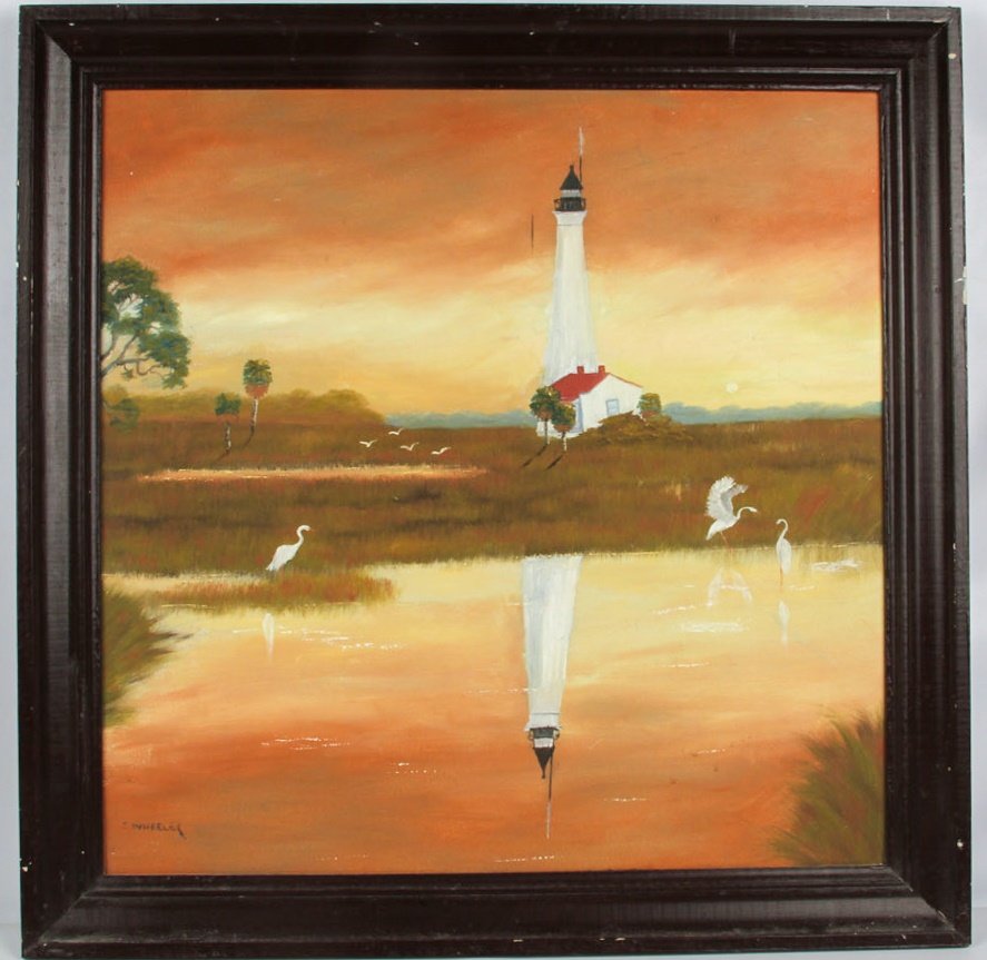 CHICO WHEELER FLORIDA HIGHWAYMEN LIGHTHOUSE SCENE (1 of 4)
