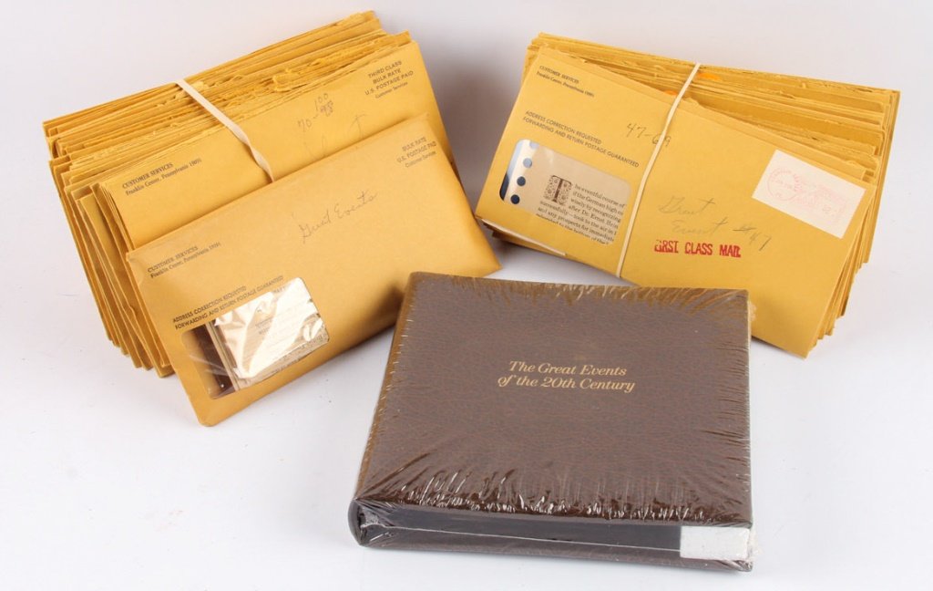 53 FRANKLIN MINT GREAT EVENTS OF THE 20TH C INGOTS (1 of 4)