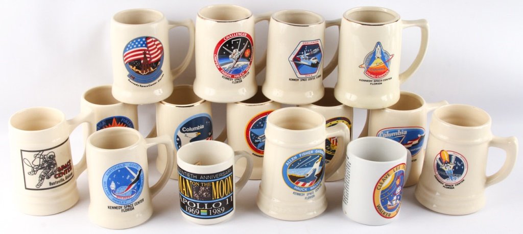 15 SPACE CENTER MUGS, COLUMBIA, CHALLENGER (1 of 5)