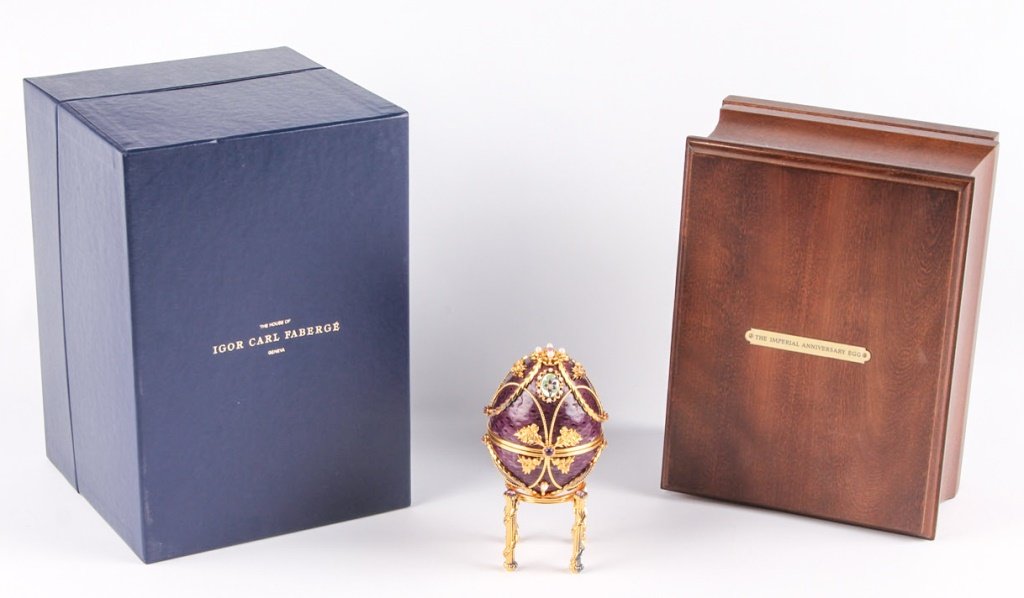 FRANKLIN MINT IMPERIAL ANNIVERSARY COLLECTOR EGG (1 of 7)