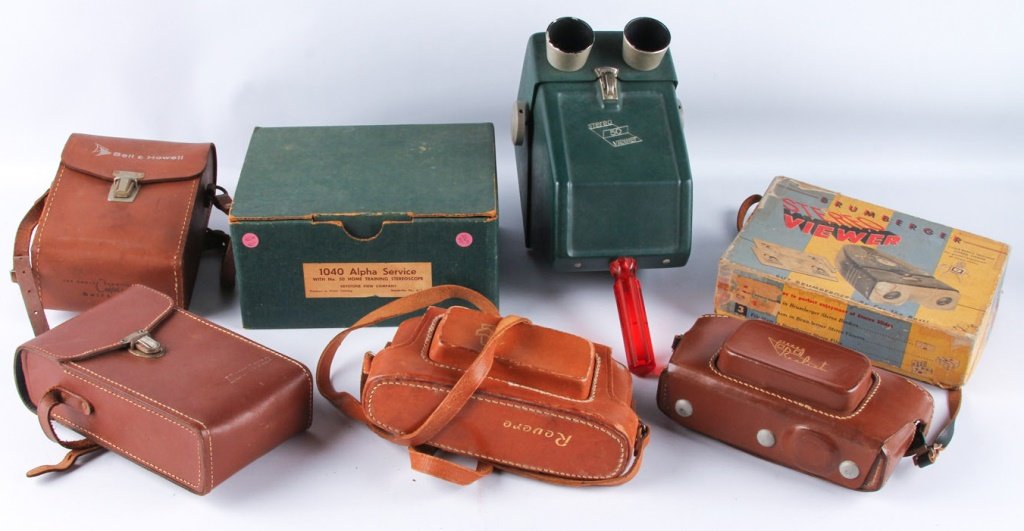 LOT OF 1950S-1970S CAMERAS AND 1950S VIEWMASTER (1 of 8)