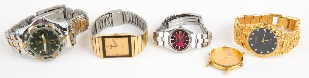 5 LADIES MEN WATCHES GRUEN SEIKO PULSAR & MORE: 5 LADIES MEN WATCHES GRUEN SEIKO PULSAR & MORE To include Gruen, Seiko, Pulsar, Geneve, and Relic. Weight: 295.2g total Shipping / Pickup: We Can Ship This Item Lot Location: #1 - Manor's Gallery