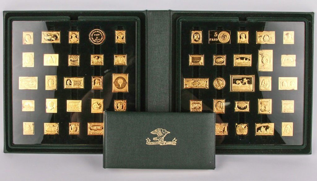 50 FRANKLIN MINT POSTMASTERS STERLING INGOTS (1 of 5)