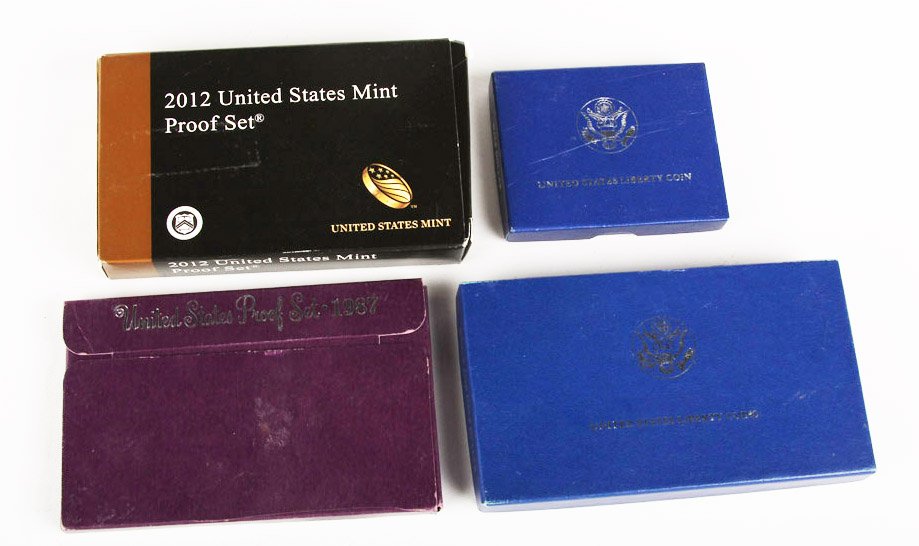 US PROOF SET LOT - 2012, 1986 LIBERTY, 1987 & MORE (1 of 5)