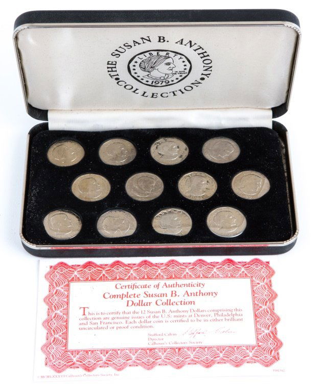 12 US 1979-1981 SUSAN B ANTHONTY COLLECTION BU UNC (1 of 3)