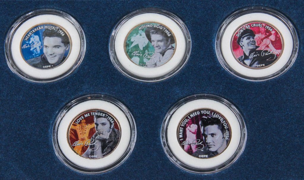 ELVIS PRESLEY 50TH  ANNIVERSARY 5 COIN QUARTER SET (1 of 3)