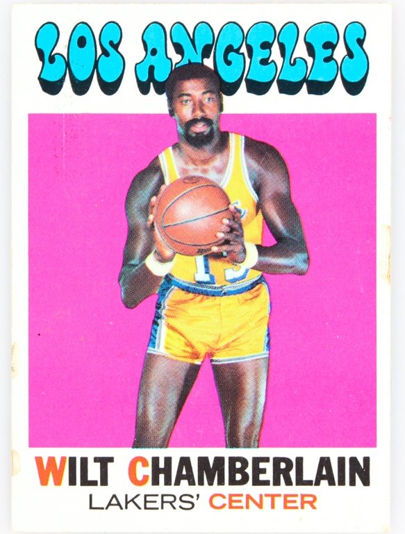 1968 TOPPS 70 WILT CHAMBERLAIN BASKETBALL CARD (1 of 2)