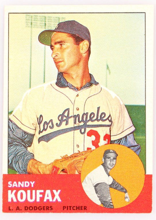 1963 TOPPS 210 SANDY KOUFAX BASEBALL CARD (1 of 2)