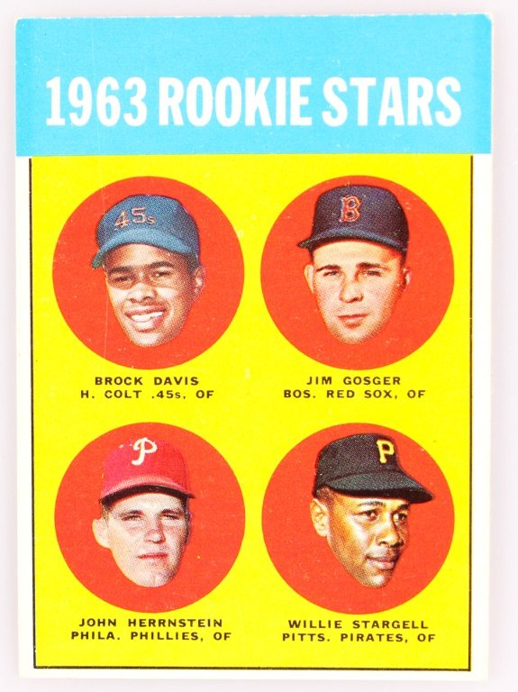 1963 TOPPS 553 ROOKIE STARS BASEBALL CARD (1 of 2)