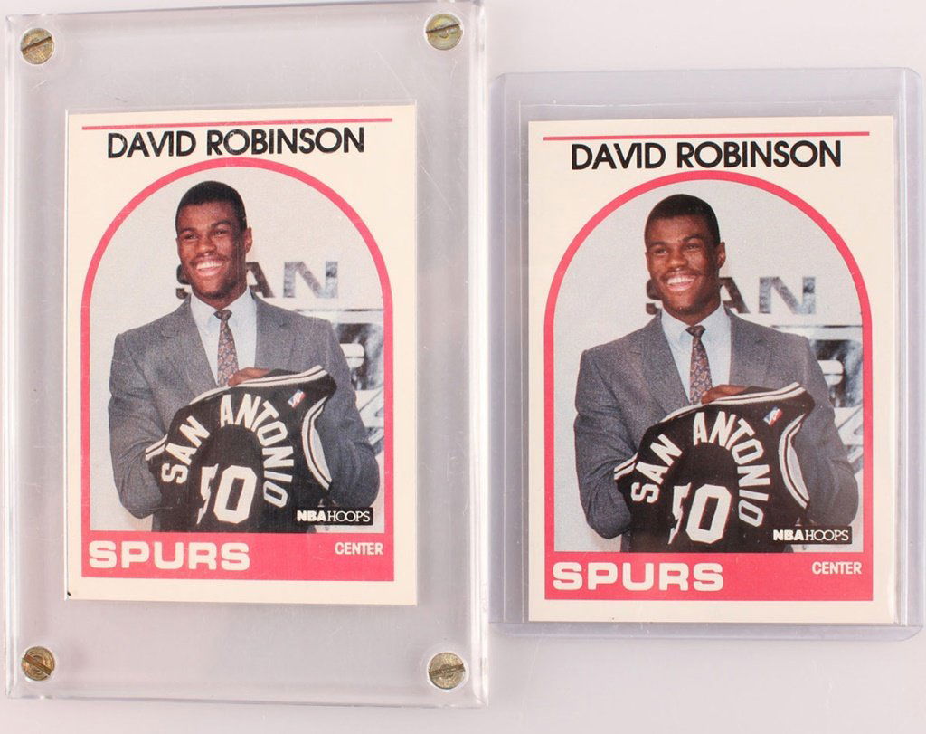 TWO 1989 NBA HOOPS 138 DAVID ROBINSON CARDS (1 of 6)