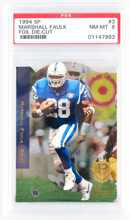 PSA GRADED 1994 SP 3 MARSHALL FAULK NM-MT 8 (1 of 2)
