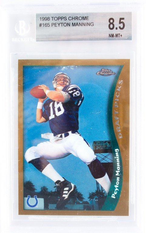 BECKETT GRADED TOPPS 165 1998 PEYTON MANNING (1 of 2)