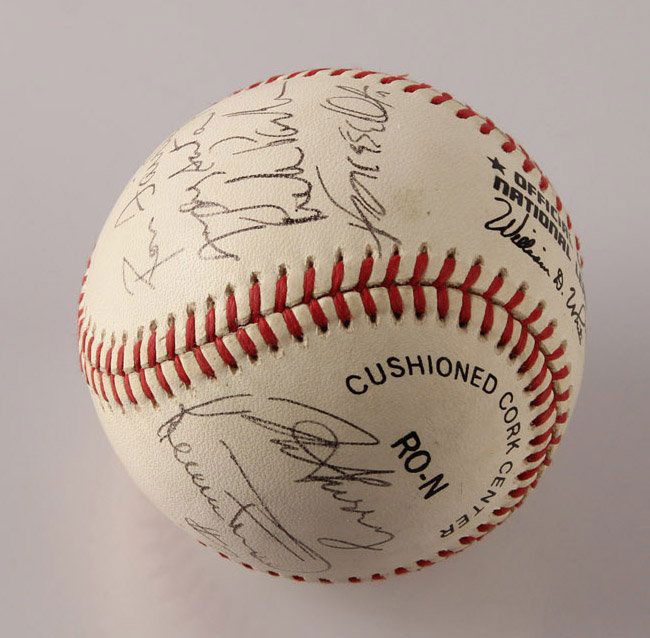 AUTOGRAPHED 1963 LOS ANGELES DODGERS BASEBALL (1 of 5)