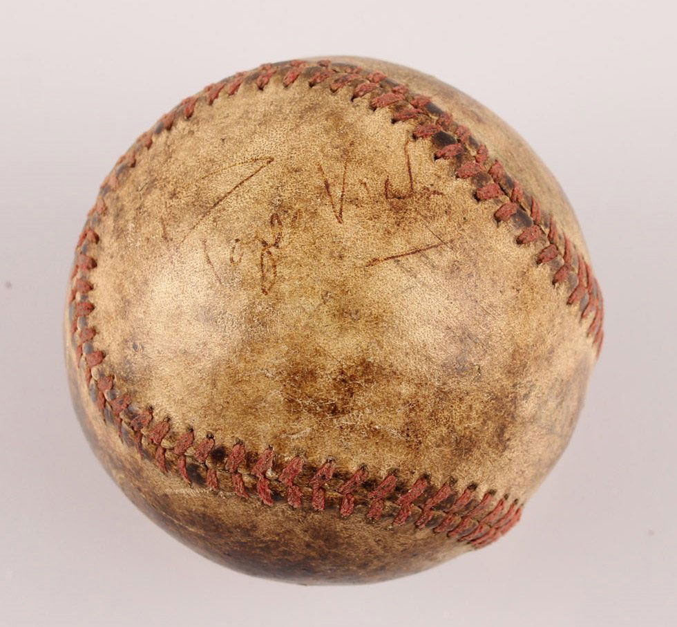 ILLEGIBLE SIGNATURE AUTOGRAPHED BASEBALL (1 of 3)