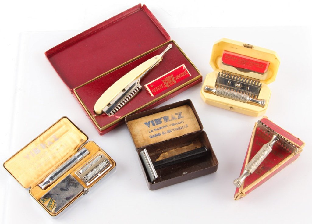 MIXED LOT OF 5 DURHAM DUPLEX & VIBRAZ RAZORS (1 of 7)