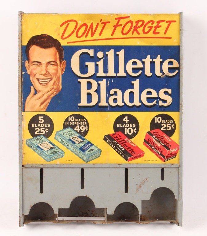 GILLETTE METAL SAFETY RAZOR BLADE DISPENSER (1 of 4)