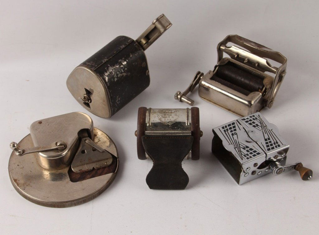 LOT OF 5 STEEL CRANK BLADE SHARPENING STROPPERS (1 of 6)