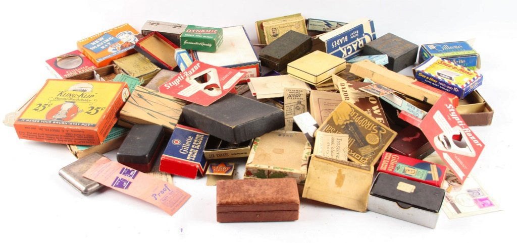 LARGE LOT OF EMPTY RAZOR & RELATED BOXES AND CASES (1 of 5)