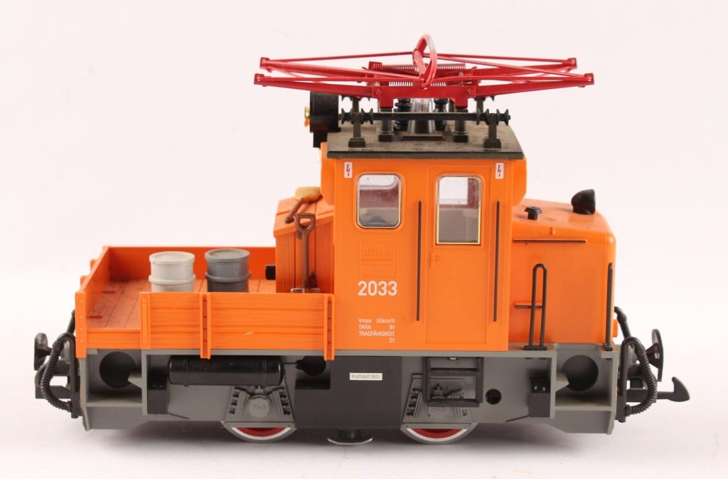 LGB 2033 SCHOEMA ORANGE WORK TRAIN (1 of 2)