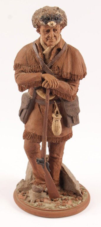 TOM CLARK WOOD CARVING OF DANIEL BOONE (1 of 5)