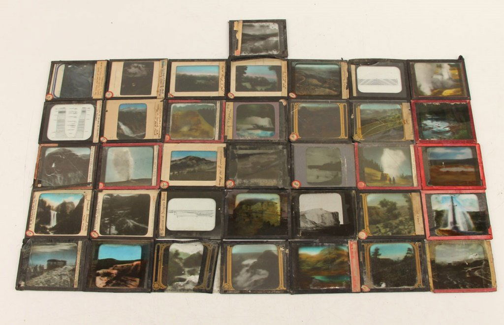 36 MAGIC LANTERN SLIDES - US NATURE (1 of 10)