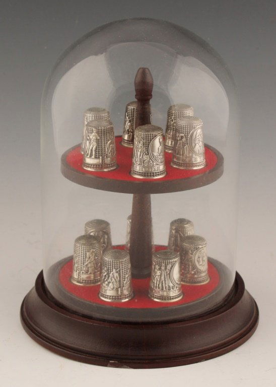 THE COLONIAL AMERICA STERLING THIMBLE COLLECTION (1 of 5)