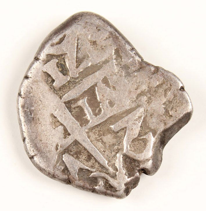 1721 UNKNOWN MINT SPANISH COB PILLAR TYPE 2 REALES (1 of 2)