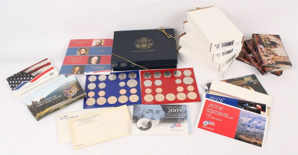 LARGE LOT OF US MINT COLLECTORS PR & MNT COIN SETS (1 of 6)