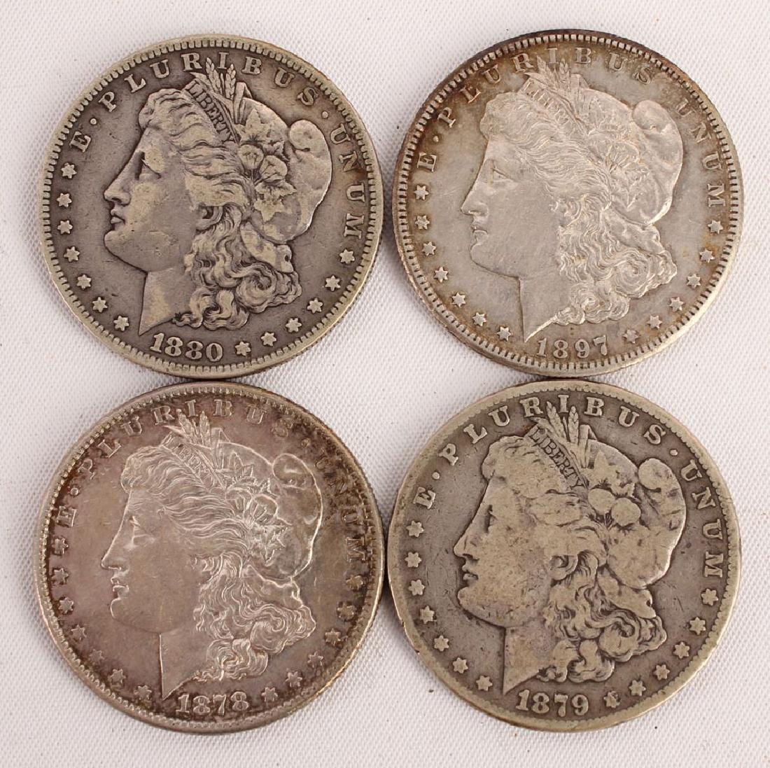 4 MORGAN SILVER DOLLAR COINS SAN FRANCISCO MINT (1 of 4)
