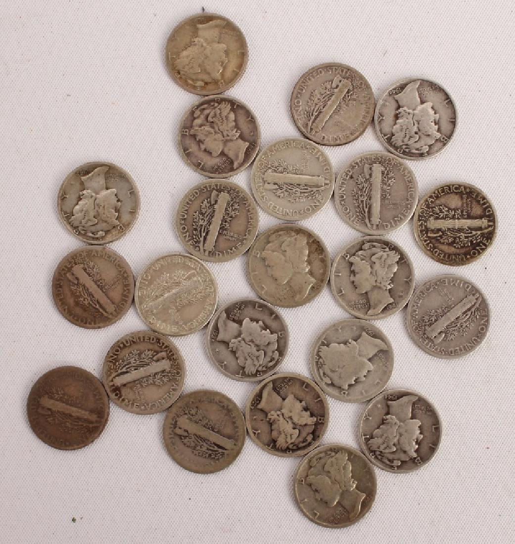 $2.20 FACE VALUE SILVER MERCURY DIMES (1 of 3)