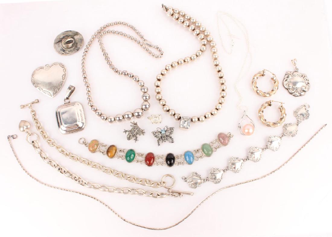 MIXED STERLING SILVER JEWELRY (1 of 5)
