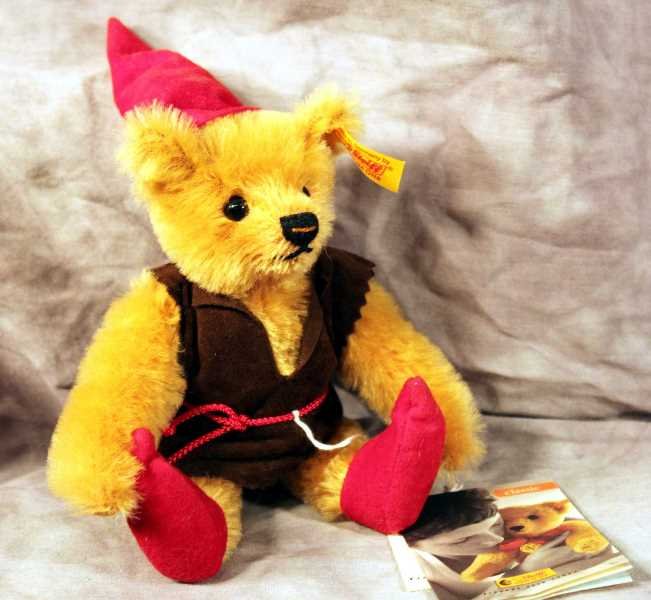 Steiff Bear: Steiff Bear " Steiff Teddybar Kobold Elf Teddy Bear" No. 028663, 2002