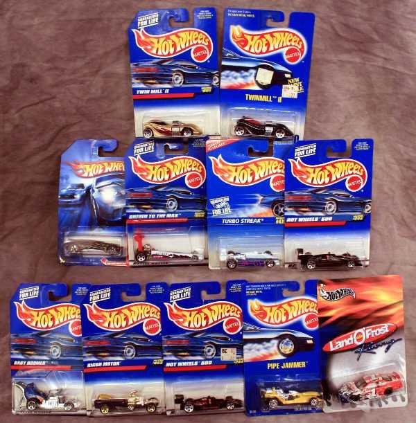 Collectibles: Hot Wheels Collector Cars -- 11 Various Race Model Cars New on Card