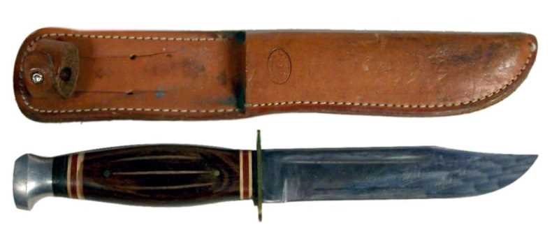Vintage Kabar Hunting Knife, 6" Blade