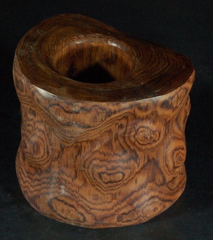 Old Rosewood Pen Holder: Size: 5.25" T x 6" W