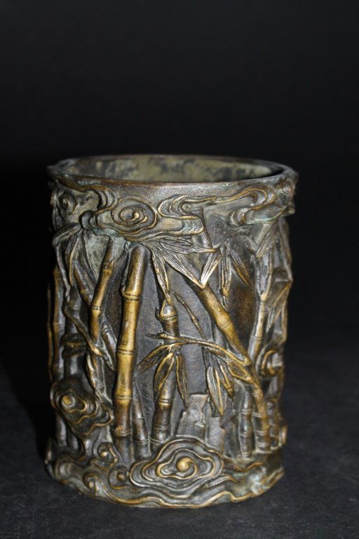 Chinese Bronze Pen Holder (1 of 2)