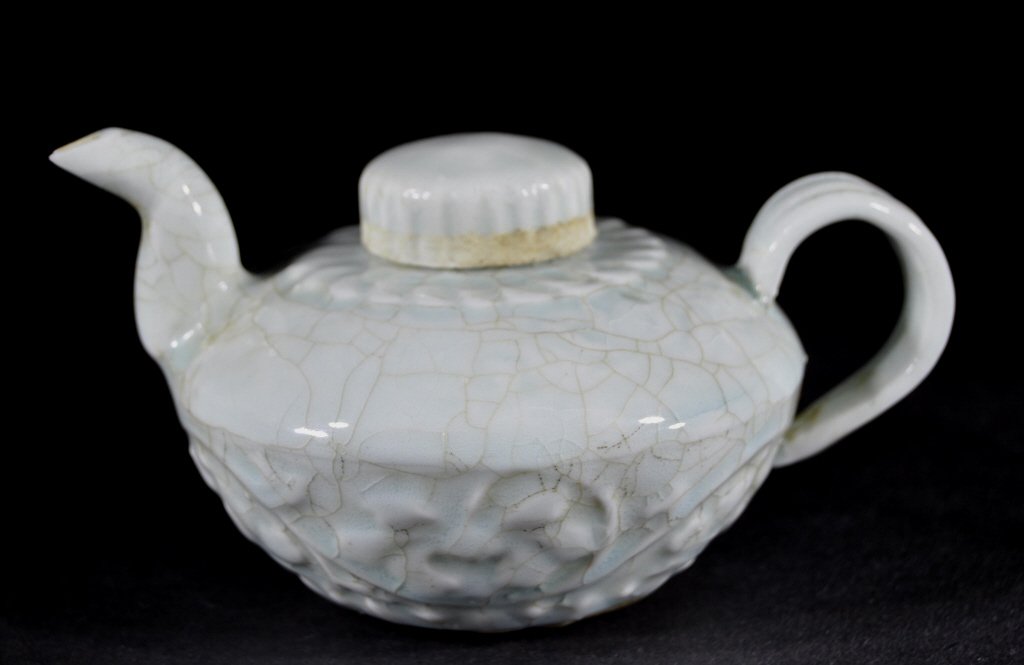 Chinese Celadon Porcelain Tea Pot (1 of 2)