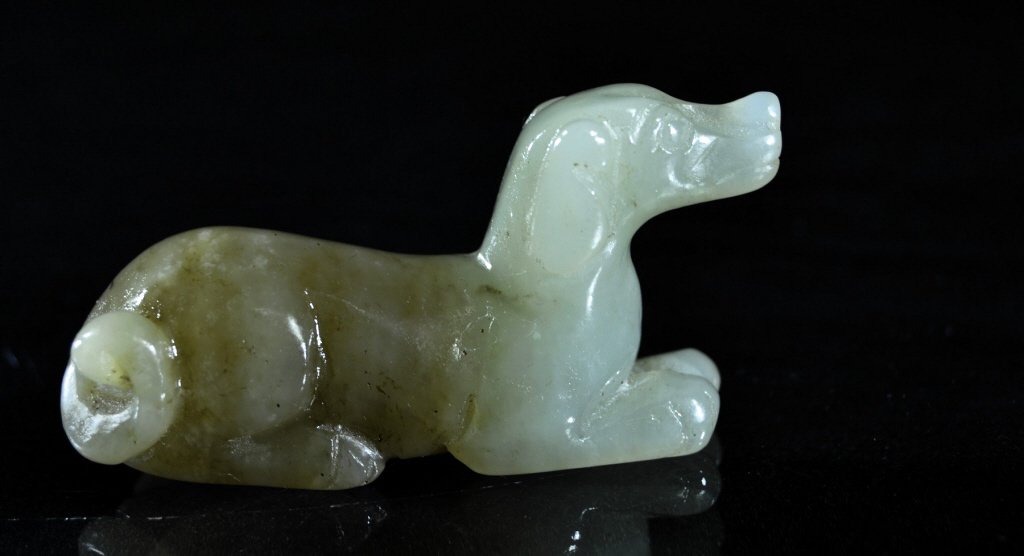 Chinese Carved Jade Dog (1 of 2)