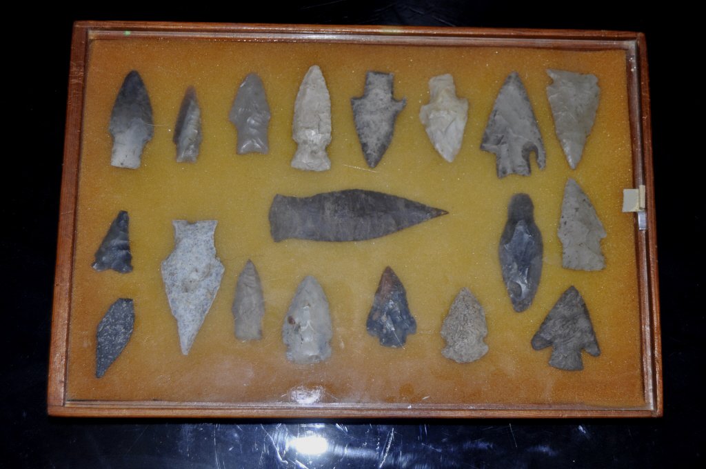 Group of Framed Arrowheads (1 of 4)