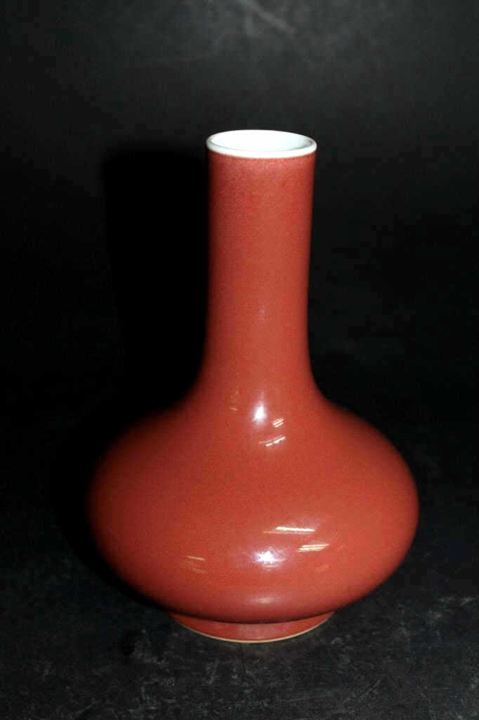 Qing Dynasty Red Glazed Vase (1 of 2)