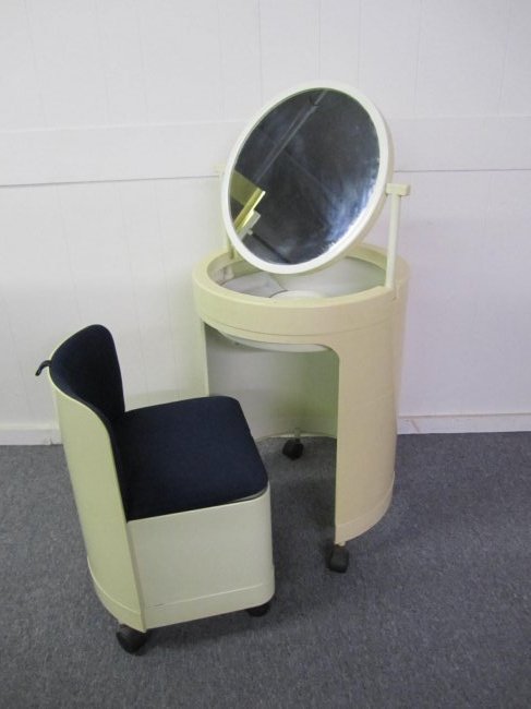 Unique 60's Mod Cylindrical Vanity and Chair (1 of 7)