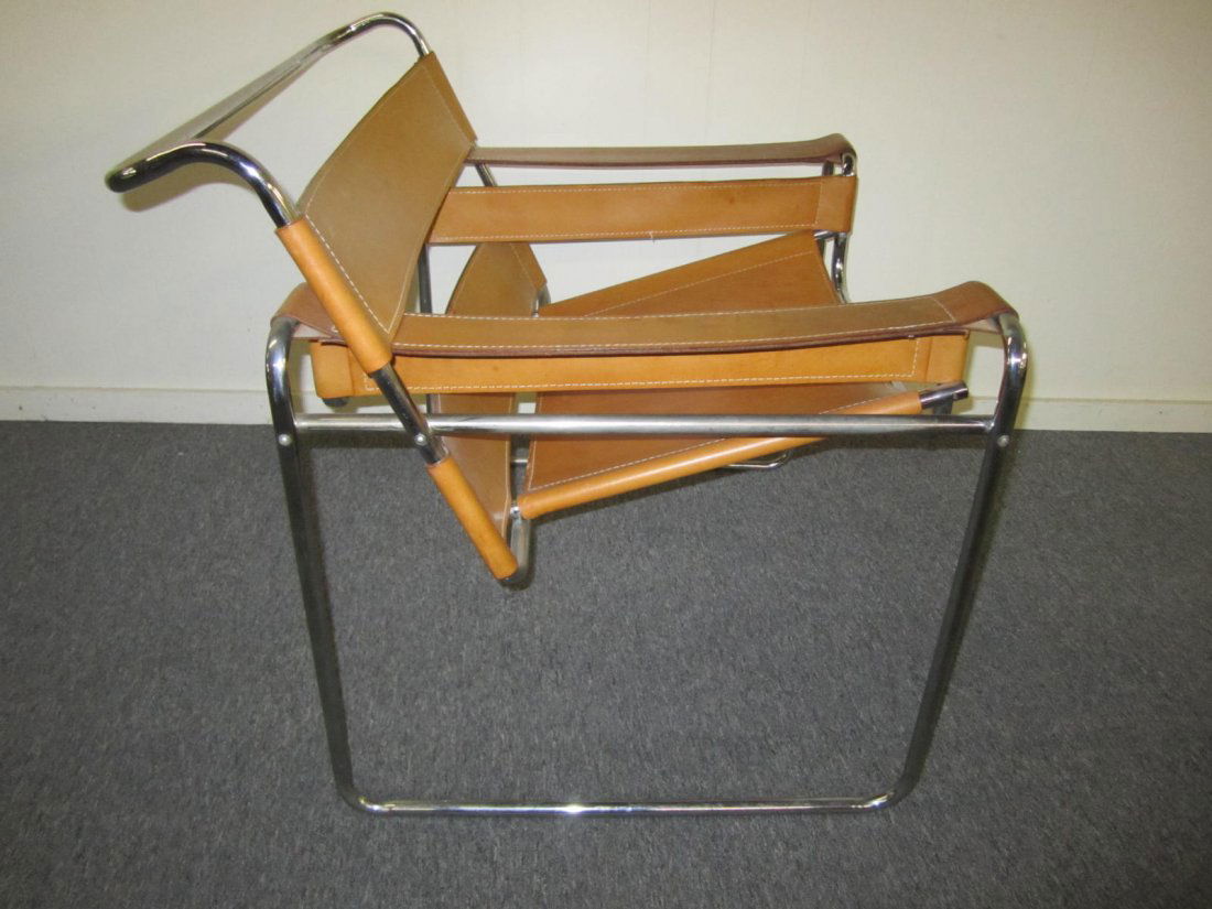 Vintage Marcel Breuer Wassily Buckskin Leather Chair (1 of 6)