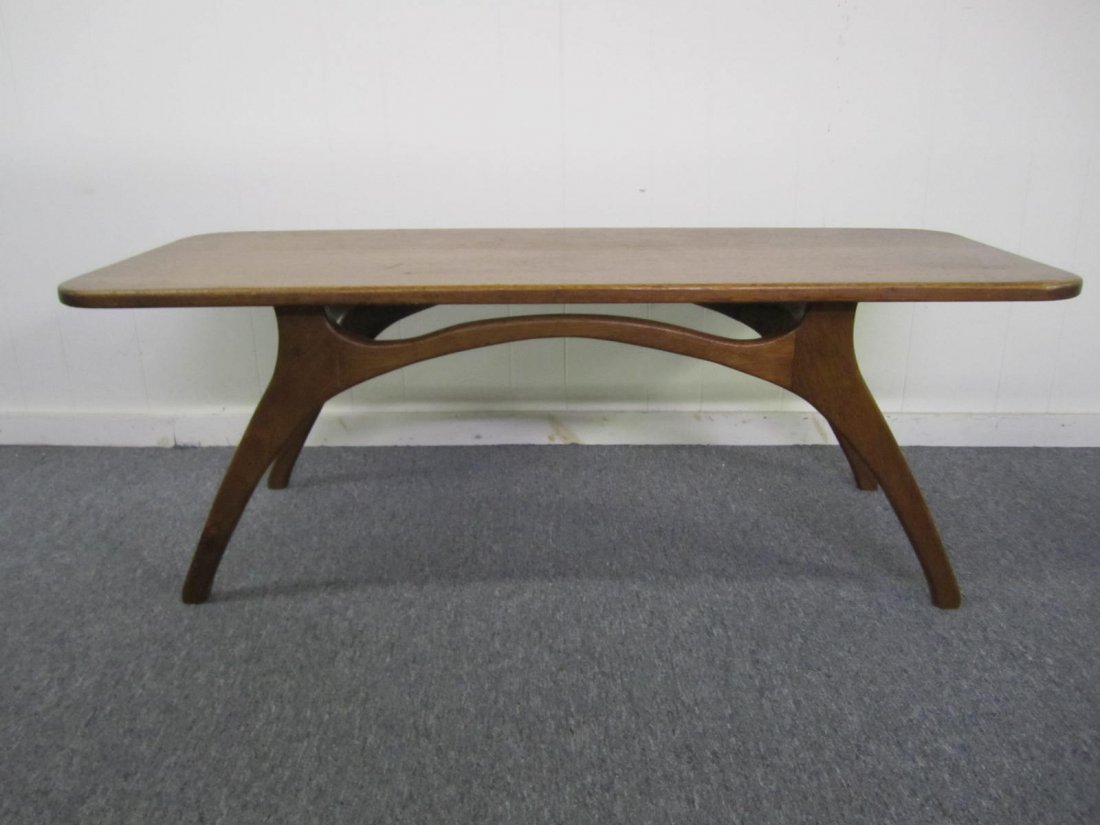 Adrian Pearsall style Sculptural Walnut Coffee Table (1 of 6)