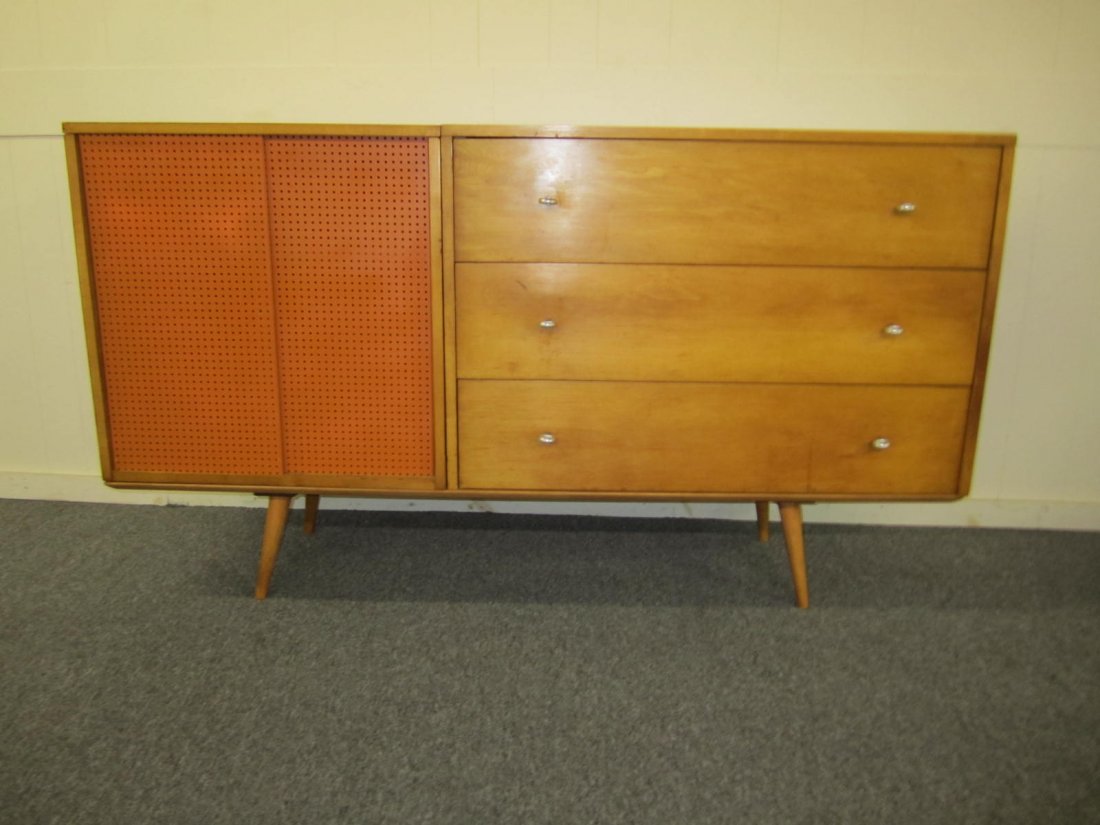 Nice Signed Paul Mccobb 3 Piece Credenza Table (1 of 5)