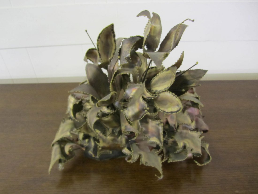 C.Jere style Brutalist Plant Table Sculpture (1 of 4)