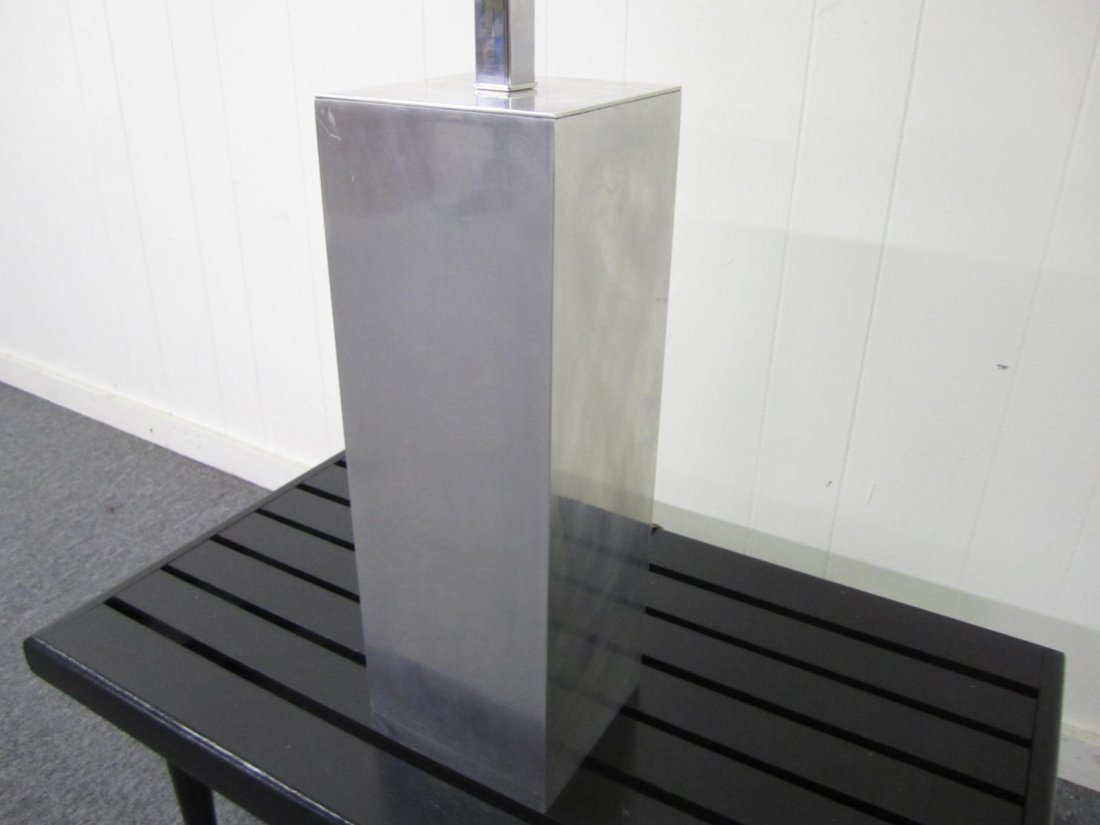 Mid-Century Modern Aluminum Rectangular Laurel Lamp (1 of 4)